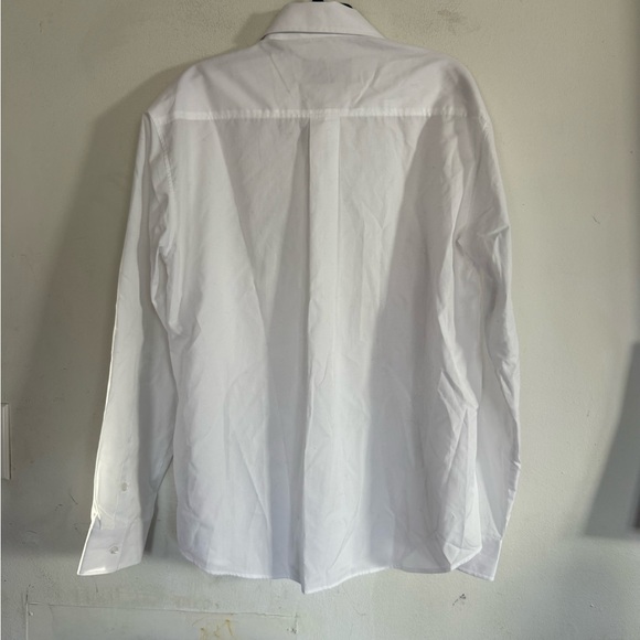 Simone Rocha Mens Crystal Embellished Poplin Cotton Collared Shirt, Size Small - Picture 10 of 10